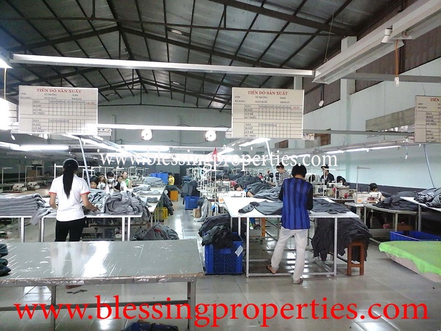 Running Garment Factory For Rent in Binh Duong Province